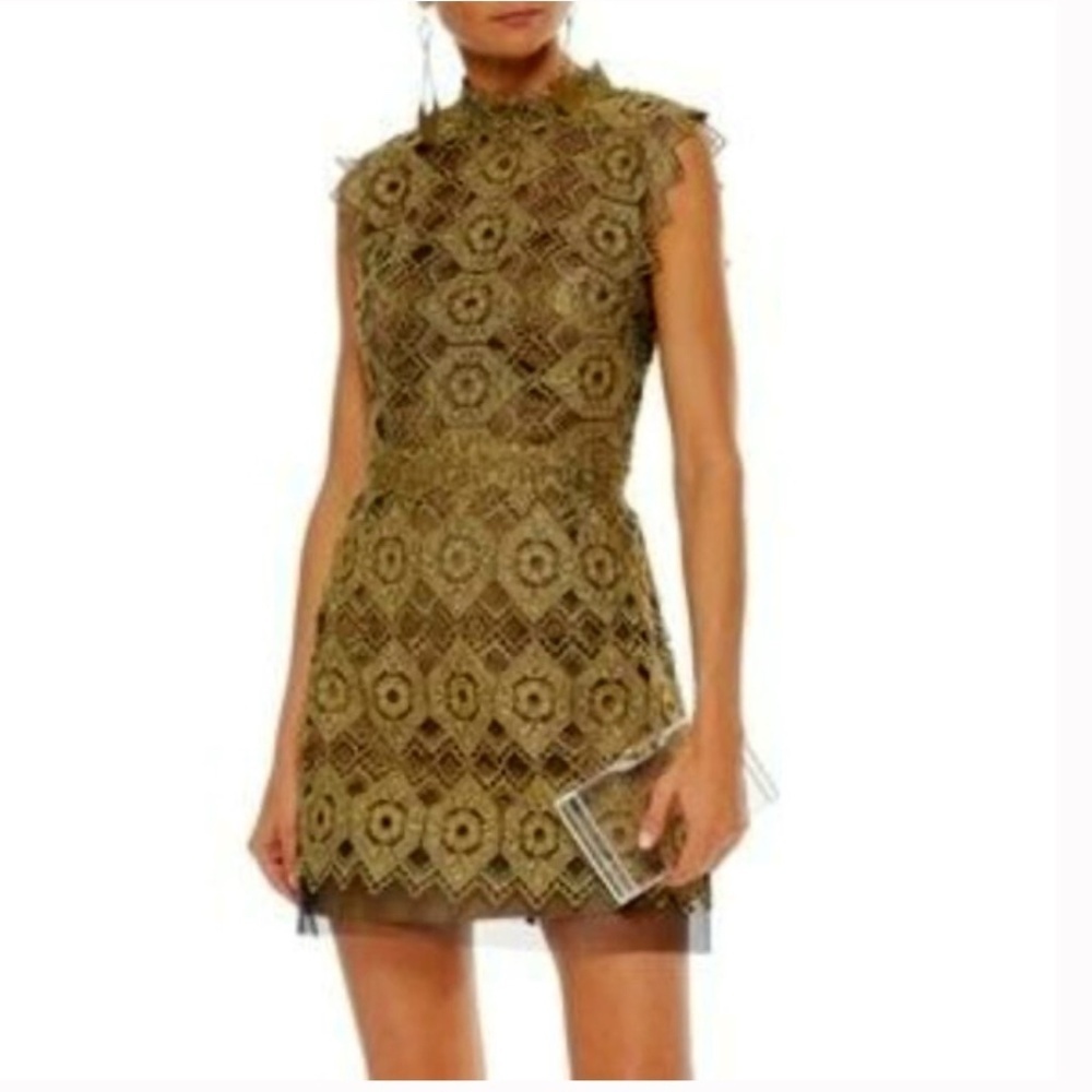 Catherine Deane Kate Dress Lave Antique Gold US 2